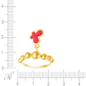 Кольцо из серебра с эмалью