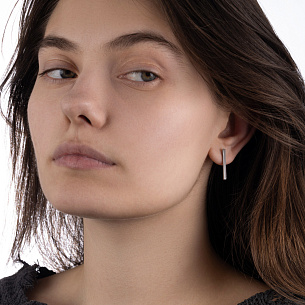 Серьги Пусеты из серебра