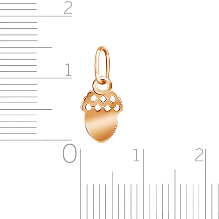 Подвеска из красного золота