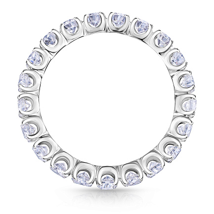 Кольцо из белого золота с бриллиантами