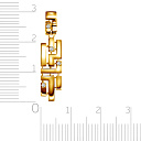 Подвеска из желтого золота с фианитом