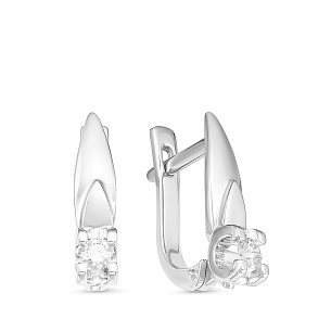 Серьги из белого золота