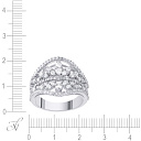 Кольцо из белого золота с бриллиантами