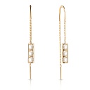 Серьги из желтого золота с жемчугом