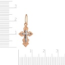 Крест из комбинированного золота