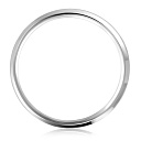 Кольцо обручальное из белого золота с бриллиантом