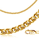 Цепь ручной работы из желтого золота