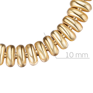 Браслет декоративный из серебра с позолотой