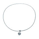 Колье из серебра с фианитом