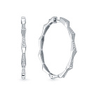 Серьги из белого золота с бриллиантами