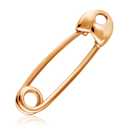 Булавка детская из красного золота