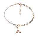 Браслет декоративный из серебра с позолотой