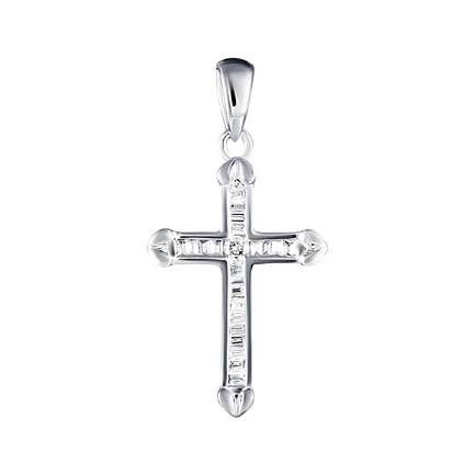 Подвеска из белого золота с бриллиантами