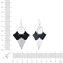 Серьги из серебра с эмалью