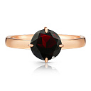 Кольцо из красного золота с гранатом