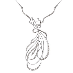 Колье из белого золота с бриллиантами