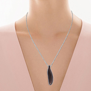 Подвеска из серебра с стеклом