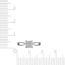 Кольцо из белого золота с бриллиантами