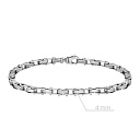 Браслет декоративный из серебра