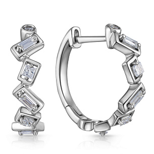 Конго из белого золота с бриллиантами