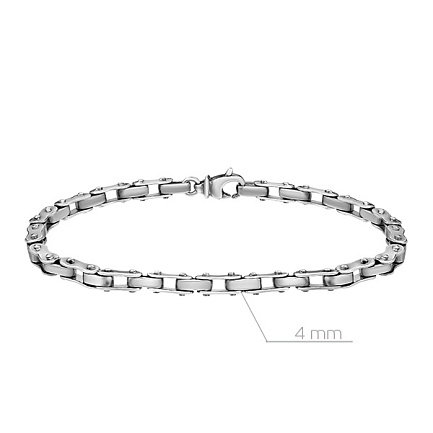 Браслет декоративный из серебра