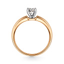 Кольцо из красного золота с бриллиантом