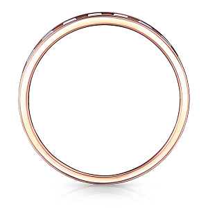 Кольцо обручальное из комбинированного золота