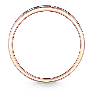 Кольцо обручальное из комбинированного золота