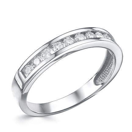 Кольцо из белого золота с бриллиантами