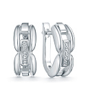 Серьги из белого золота с бриллиантами