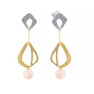 Пусеты из серебра с 