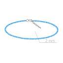 Браслет на ногу декоративный из серебра