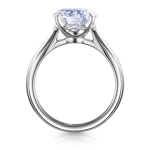 Кольцо из белого золота с бриллиантом