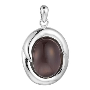 Подвеска из серебра с стеклом