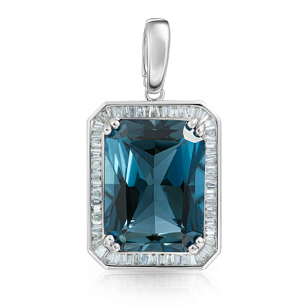 Подвеска из белого золота с бриллиантами