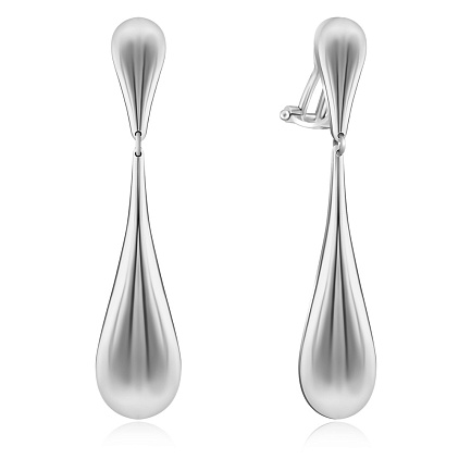 Серьги из белого золота