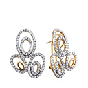 Серьги из желтого золота с бриллиантами