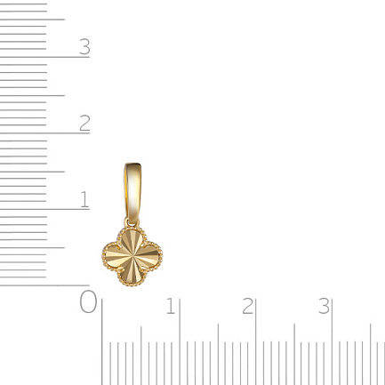 Подвеска из желтого золота