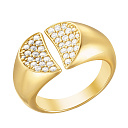 Кольцо из желтого золота с бриллиантами