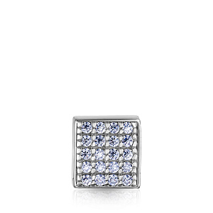 Подвеска из серебра с фианитом