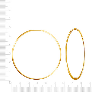 Золотые серьги-кольца Конго