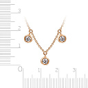 Колье из красного золота с бриллиантами