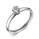 Кольцо из белого золота с бриллиантом