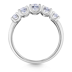 Кольцо из белого золота