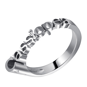 Кольцо из белого золота с бриллиантом