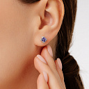 Пусеты из белого золота