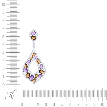 Подвеска из серебра с фианитом