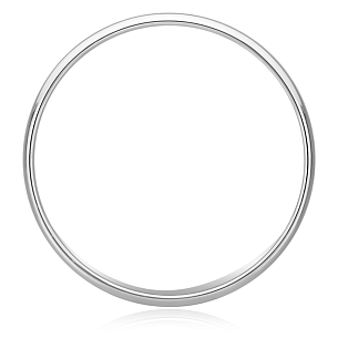 Кольцо обручальное из белого золота