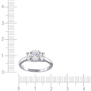 Кольцо из серебра с фианитом