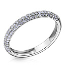 Кольцо из серебра с фианитом